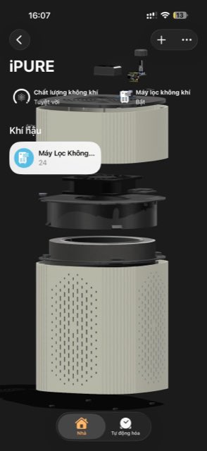 IPURE LỎ - Máy Lọc Không Khí - APPLE HOMEKIT