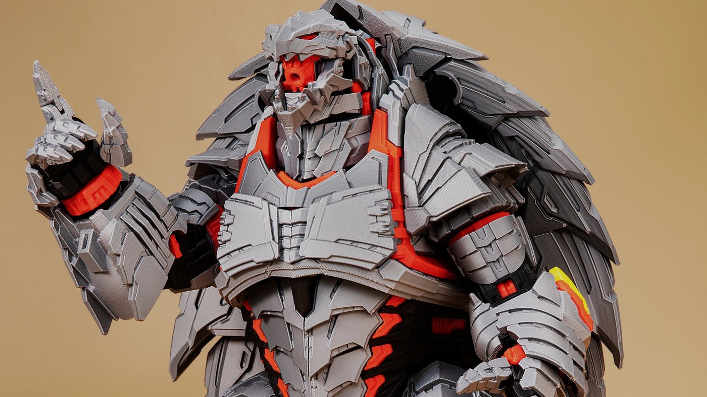 Ironshell — mẫu in PLA mất 4,6 ngày (mẫu của toymakr3d)